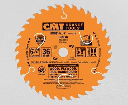 CMT P06036 ITK PLUS Saw Blade for Finishing