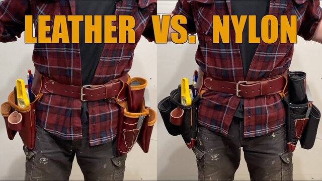 leather vs nylon tool belt